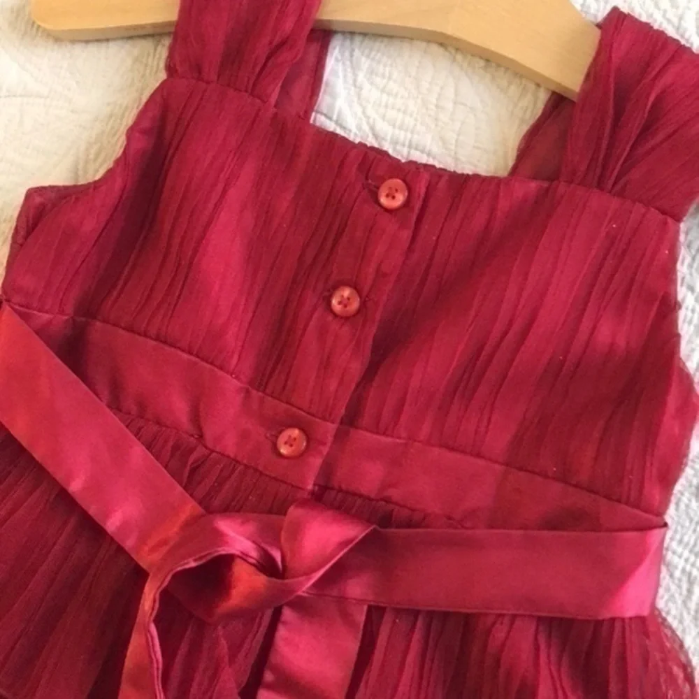 JONA MICHELLE Red Layered Fancy Dress Size 4/5